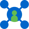 a connected person icon